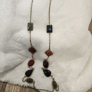 NWT Liz Claiborne Multicolor Gemstone Necklace
